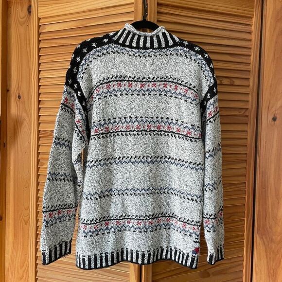 Vintage Knit Turtleneck Holiday Christmas Sweater - Picture 4 of 6